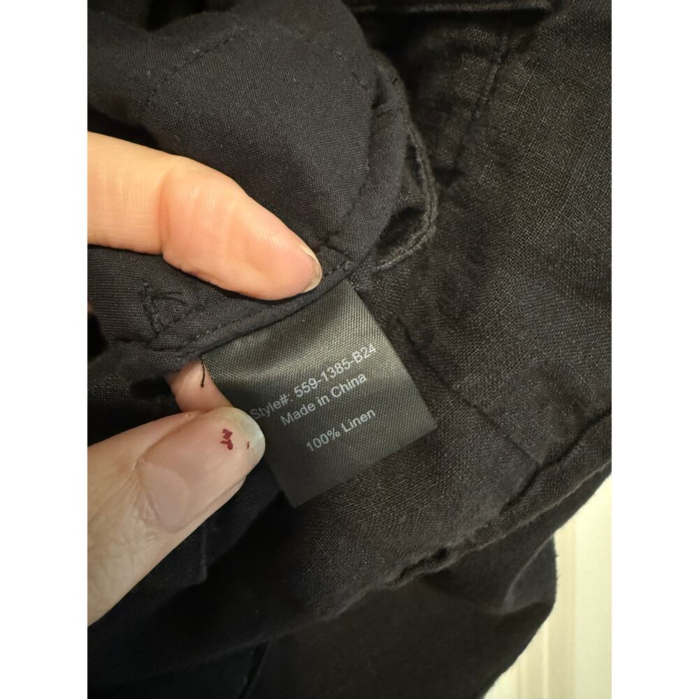 Jenni Kayne 2 Wide Leg Kyle Pants 100% Linen High Rise Pleated Casual Luxury - Picture 6 of 10